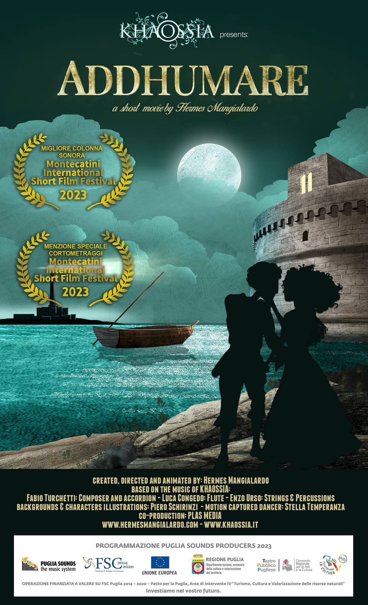 Premio per la migliore colonna sonora per Addhumare al Festival di Montecatini