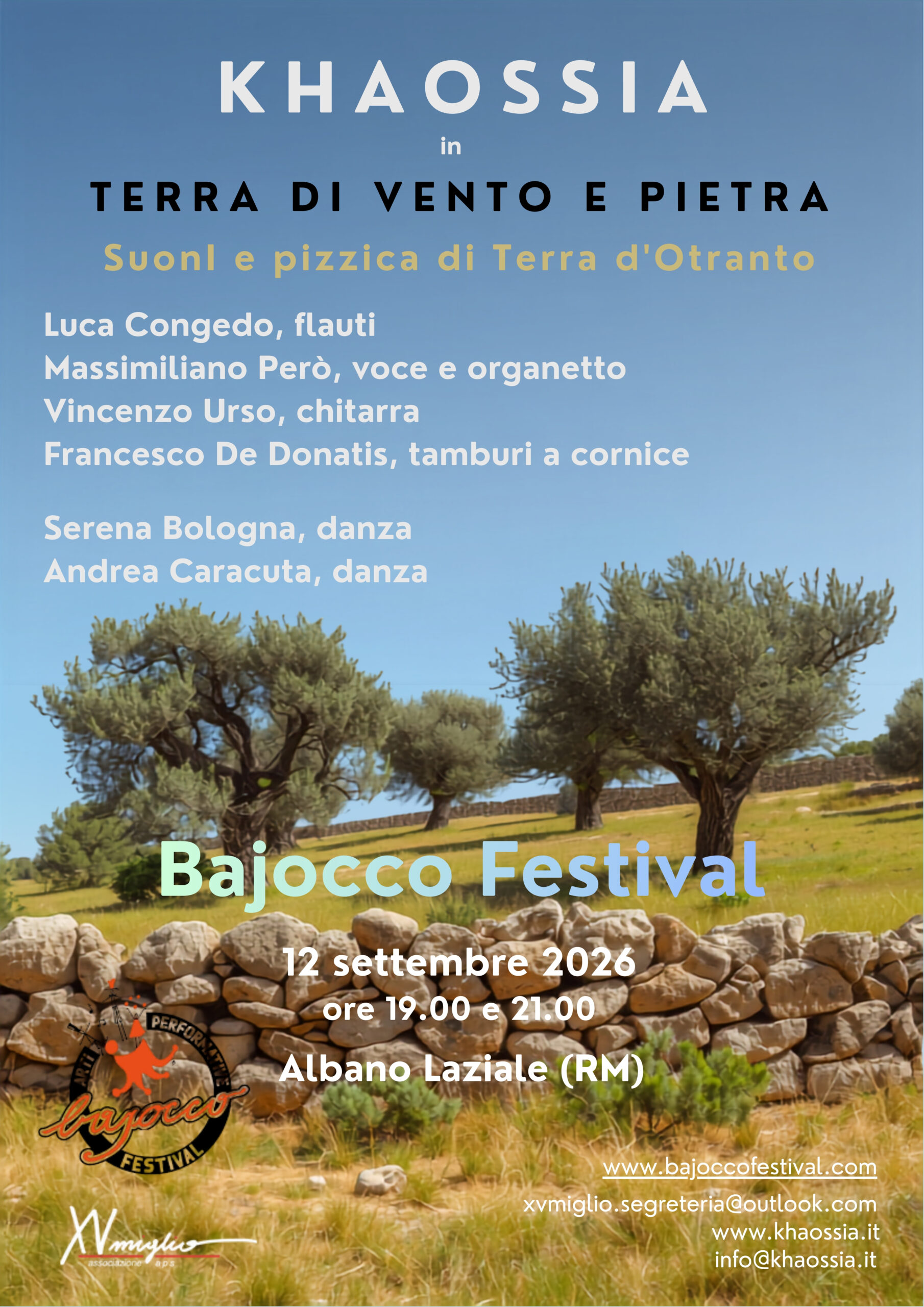 Khaossia al Bajocco Festival 2026 – Terra di vento e di pietra